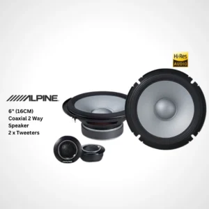 Alpine 6-inch car speakers with tweeters available in Qatar, delivering premium audio performance