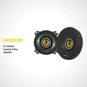 Kicker 6-inch car speakers available in Qatar, delivering powerful and clear audio for vehicles