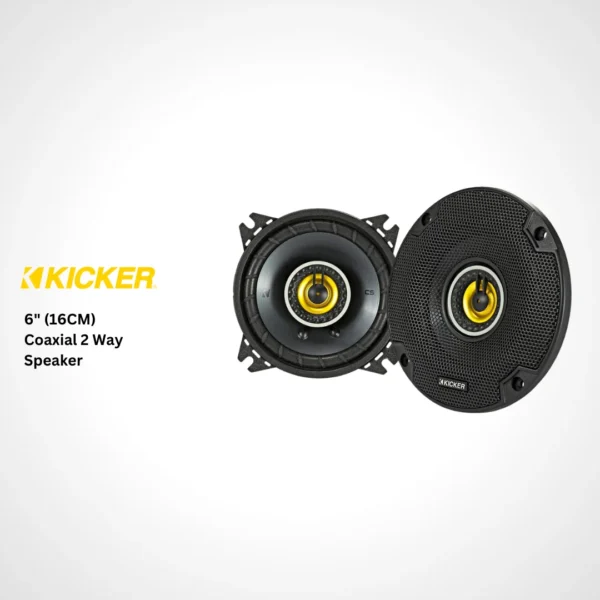 Kicker 6-inch car speakers available in Qatar, delivering powerful and clear audio for vehicles