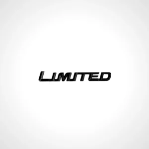 Limited edition black car emblem, perfect for a sleek look, available in Qatar.