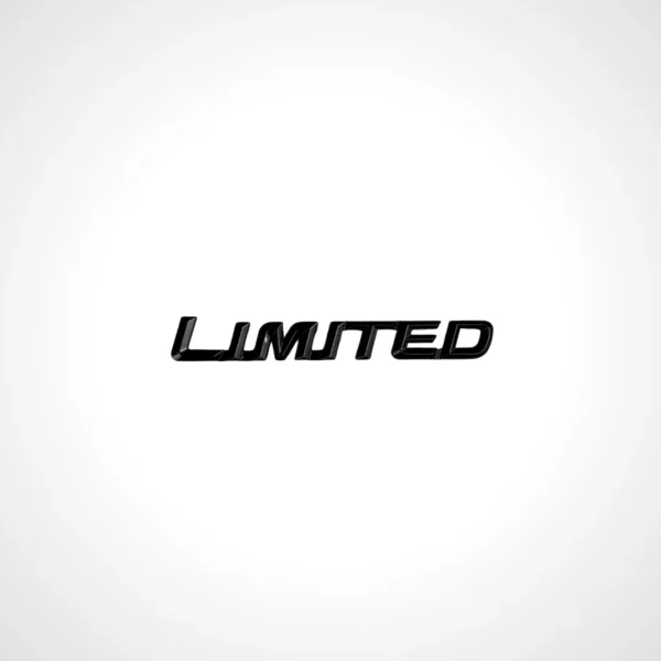 Limited edition black car emblem, perfect for a sleek look, available in Qatar.