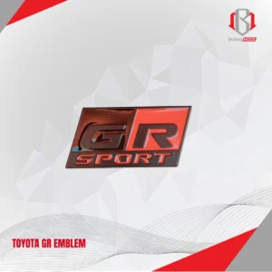 High-quality Toyota GR emblem, designed for enhanced vehicle aesthetics and durability in Qatar
