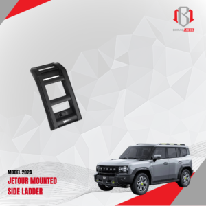 Foldable side ladder for Jetour vehicles, designed for enhanced roof access and durability in Qatar