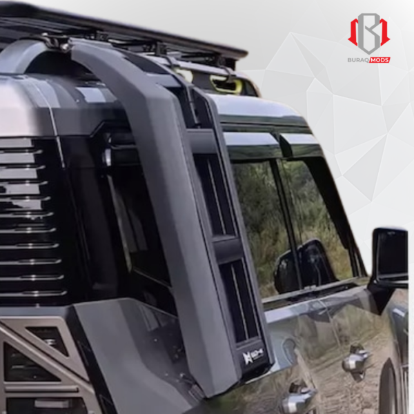 Foldable side ladder for Jetour vehicles, designed for enhanced roof access and durability in Qatar