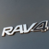 High-quality Toyota RAV4 emblem, designed for enhanced vehicle aesthetics and durability in Qatar