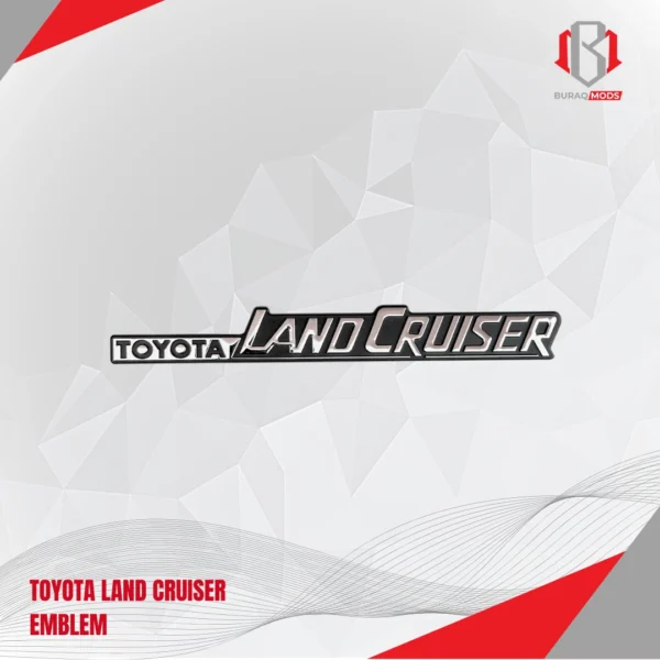 High-quality Toyota Land Cruiser emblem, designed for enhanced vehicle aesthetics and durability in Qatar