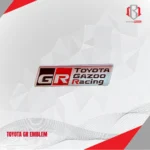 High-quality Toyota GR emblem, designed for enhanced vehicle aesthetics and durability in Qatar