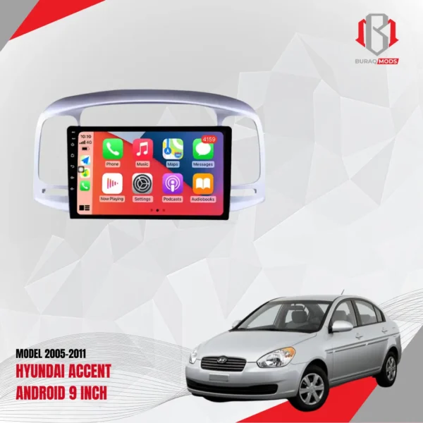 Hyundai Accent (2005–2011) 9″ Android Stereo